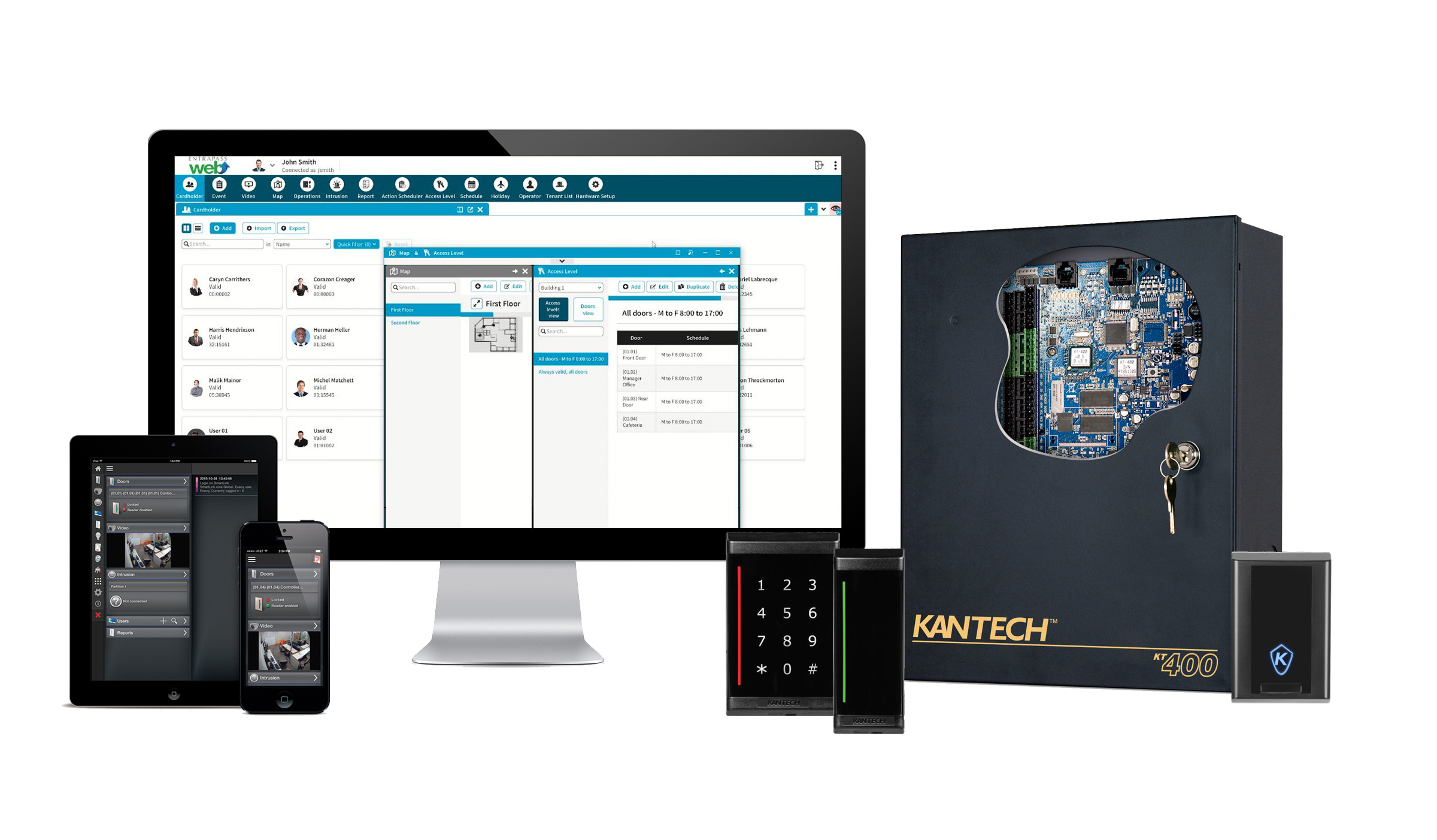 Kantech EntraPass Software, Web and Mobile Management product overview
