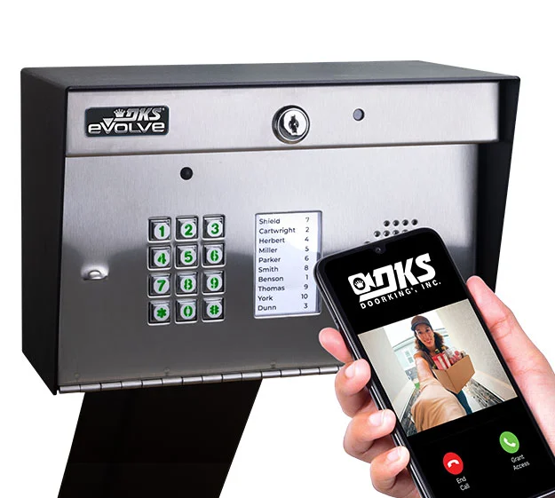 DoorKing telephone and video entry system for gates apartment communities and commercial properties